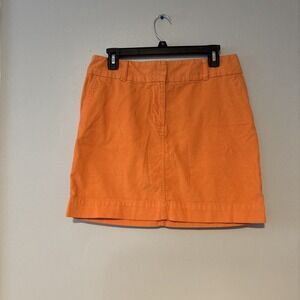 Vineyard Vines Mini  Skirt Womens 6 Orange Corduroy‎  Casual  Pockets Preppy